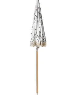 Haveparasol 155 cm MONDELLO Hvid/sort