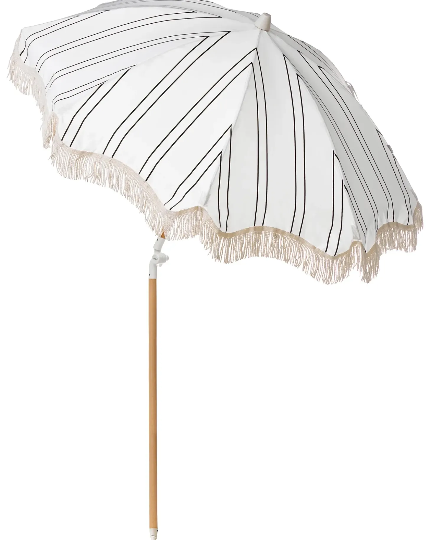 Haveparasol 155 cm MONDELLO Hvid/sort