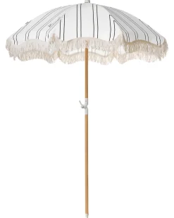 Haveparasol 155 cm MONDELLO Hvid/sort