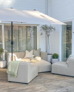 Haveparasol 460 cm SIBILLA Beige