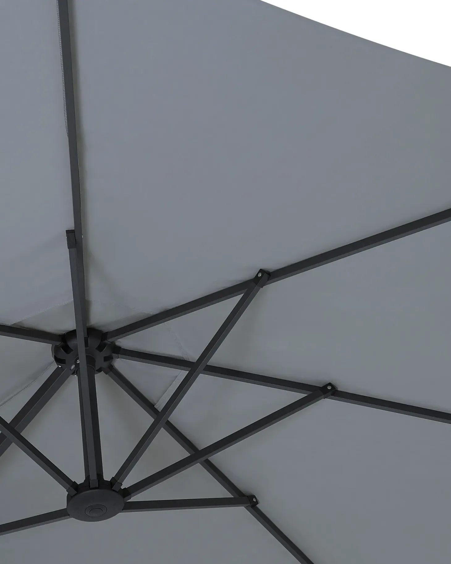 Haveparasol 460 cm SIBILLA Grå