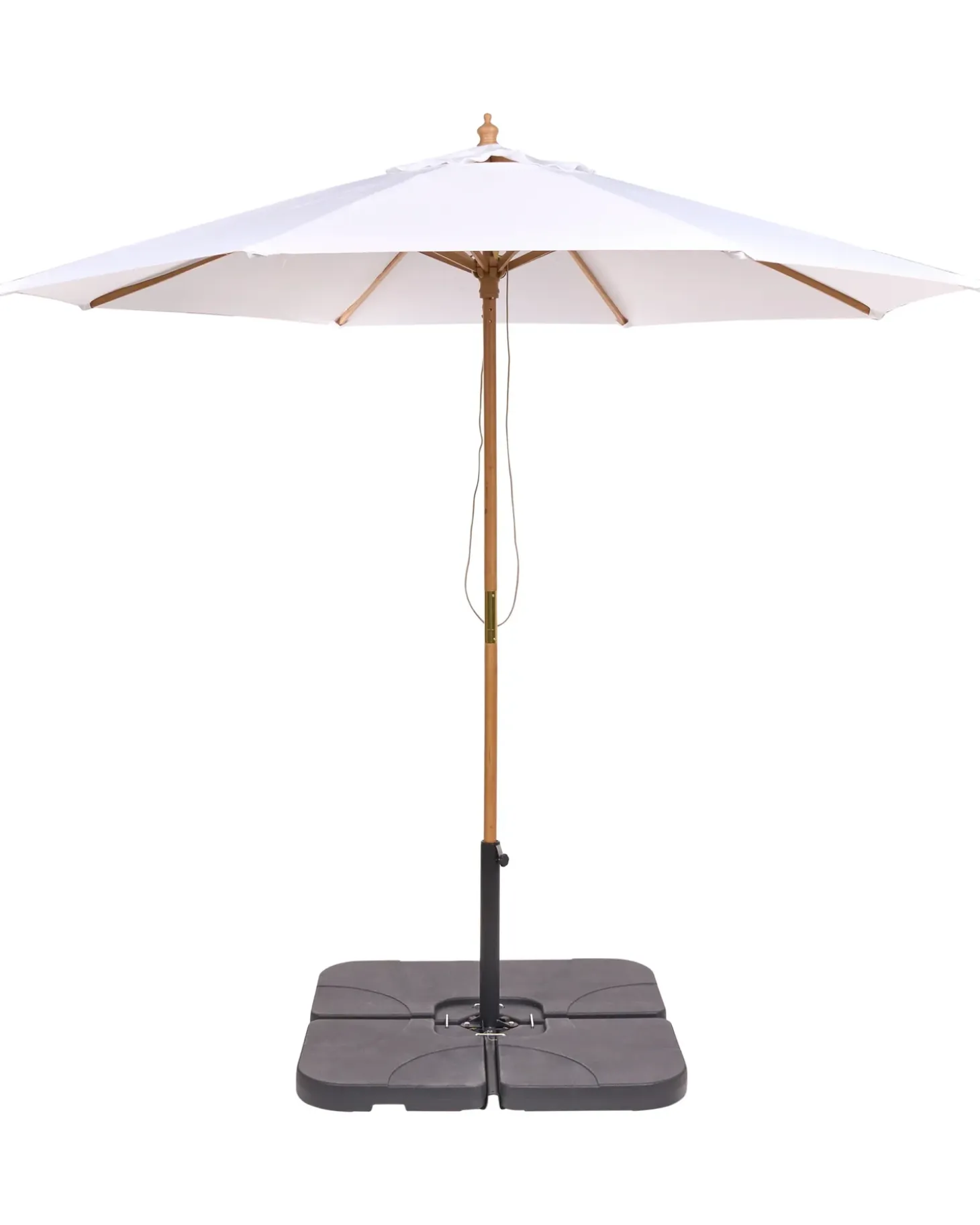 Haveparasol 270 cm TOSCANA Cremehvid