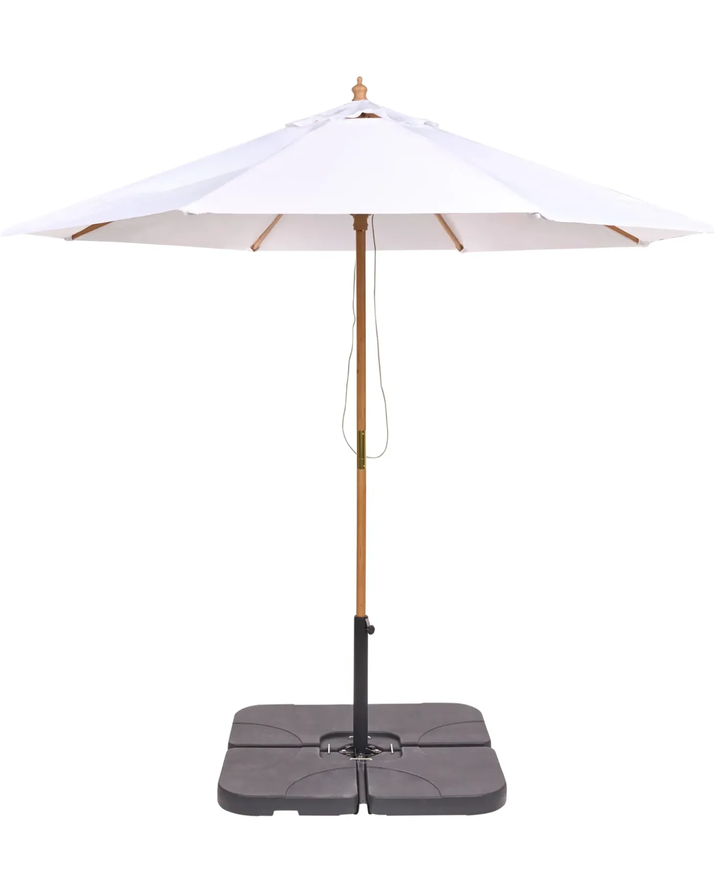 Haveparasol 270 cm TOSCANA Cremehvid
