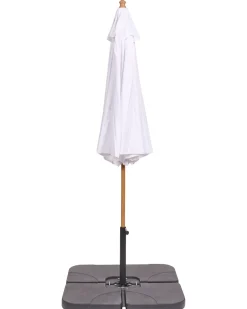 Haveparasol 270 cm TOSCANA Cremehvid