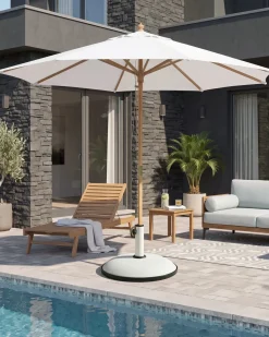 Haveparasol 270 cm TOSCANA Cremehvid