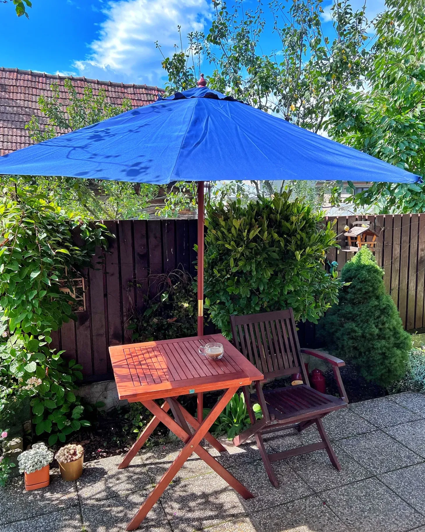 Haveparasol 270 cm TOSCANA Navy Blå