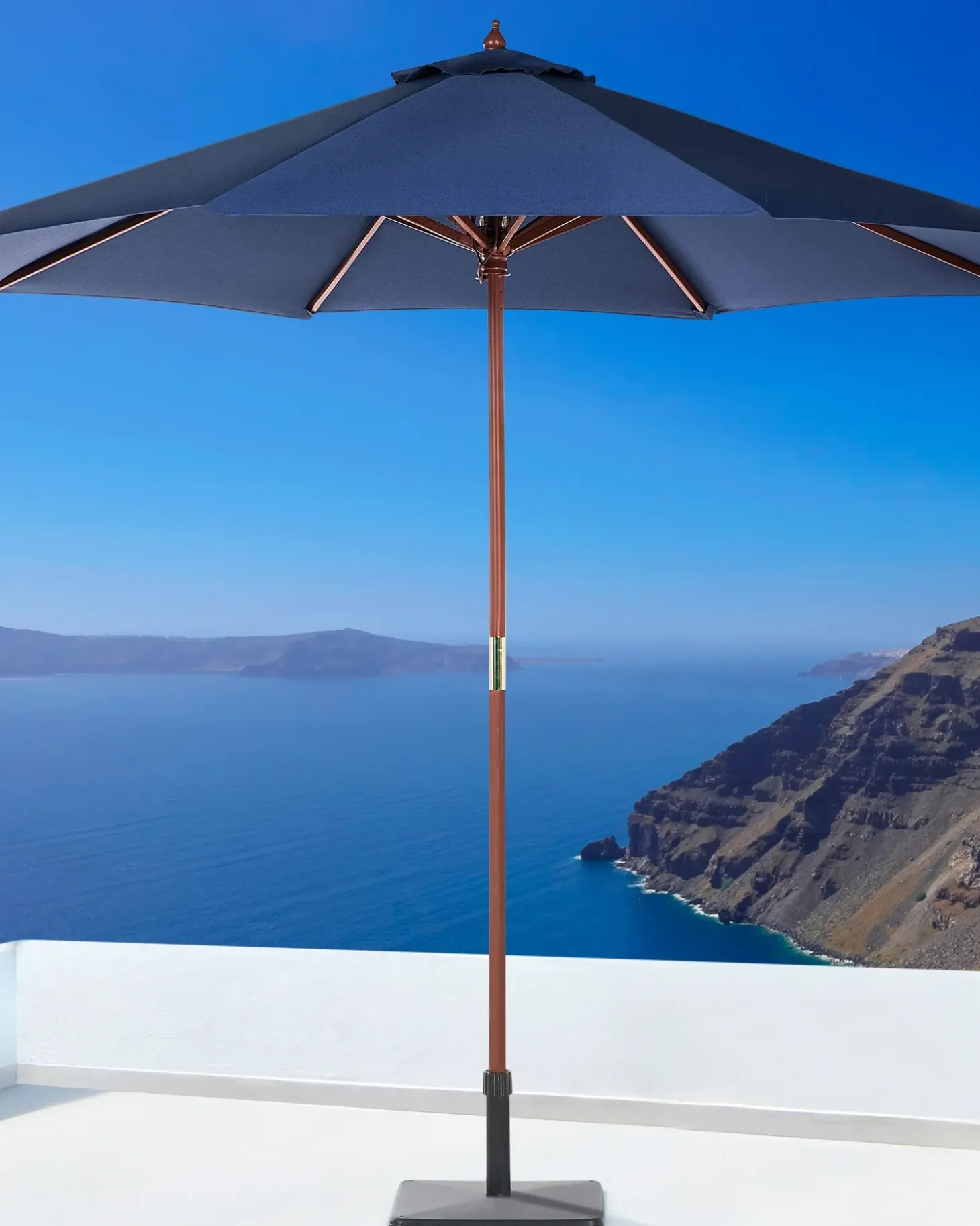 Haveparasol 270 cm TOSCANA Navy Blå