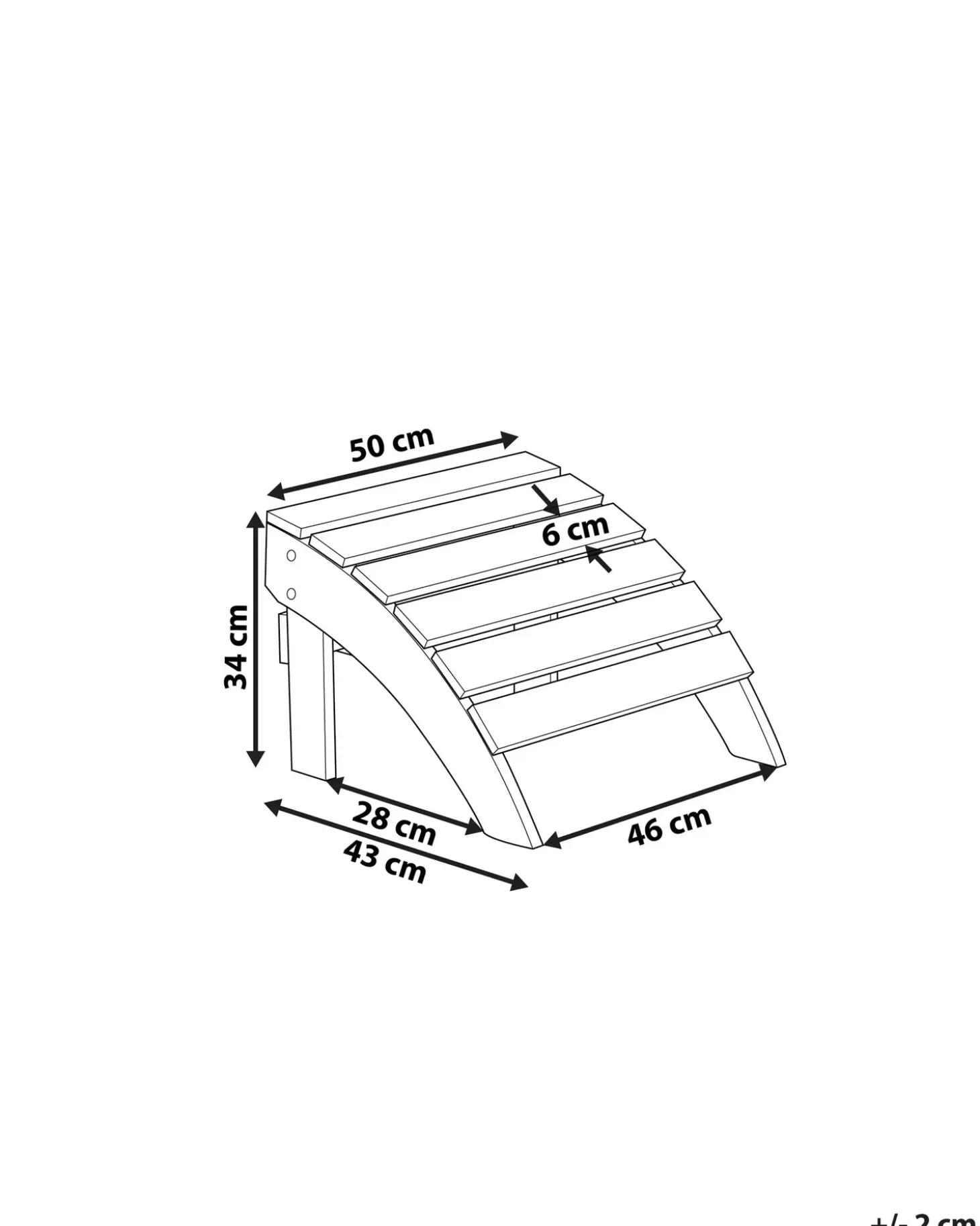 Haveskammel ADIRONDACK Gul