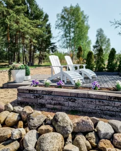 Haveskammel ADIRONDACK Hvid