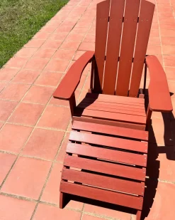 Haveskammel ADIRONDACK Rød