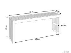 Havesofabord BELLANO 150 cm 35 cm Akacietræ Brun