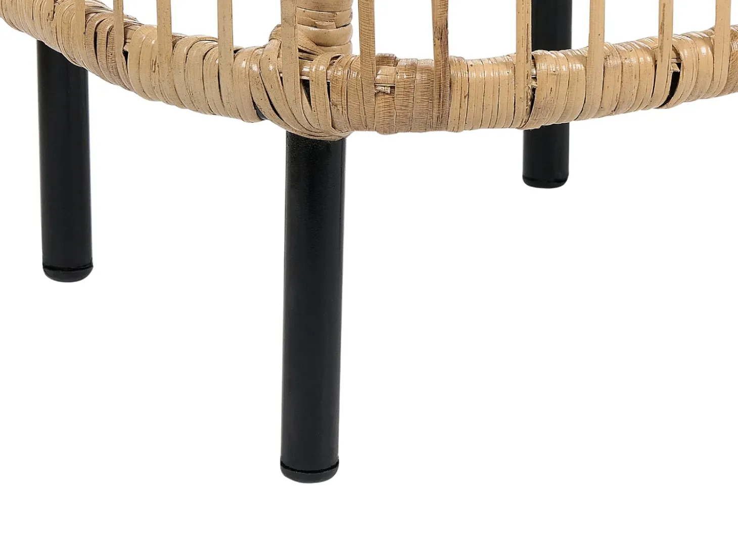 Havesofabord CESENATICO 67 cm 67 cm Rattan Naturlig