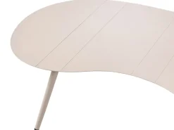 Havesofabord PARORI 65 cm 130 cm Metal Beige