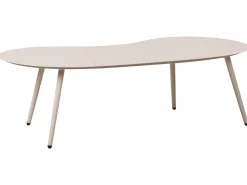Havesofabord PARORI 65 cm 130 cm Metal Beige