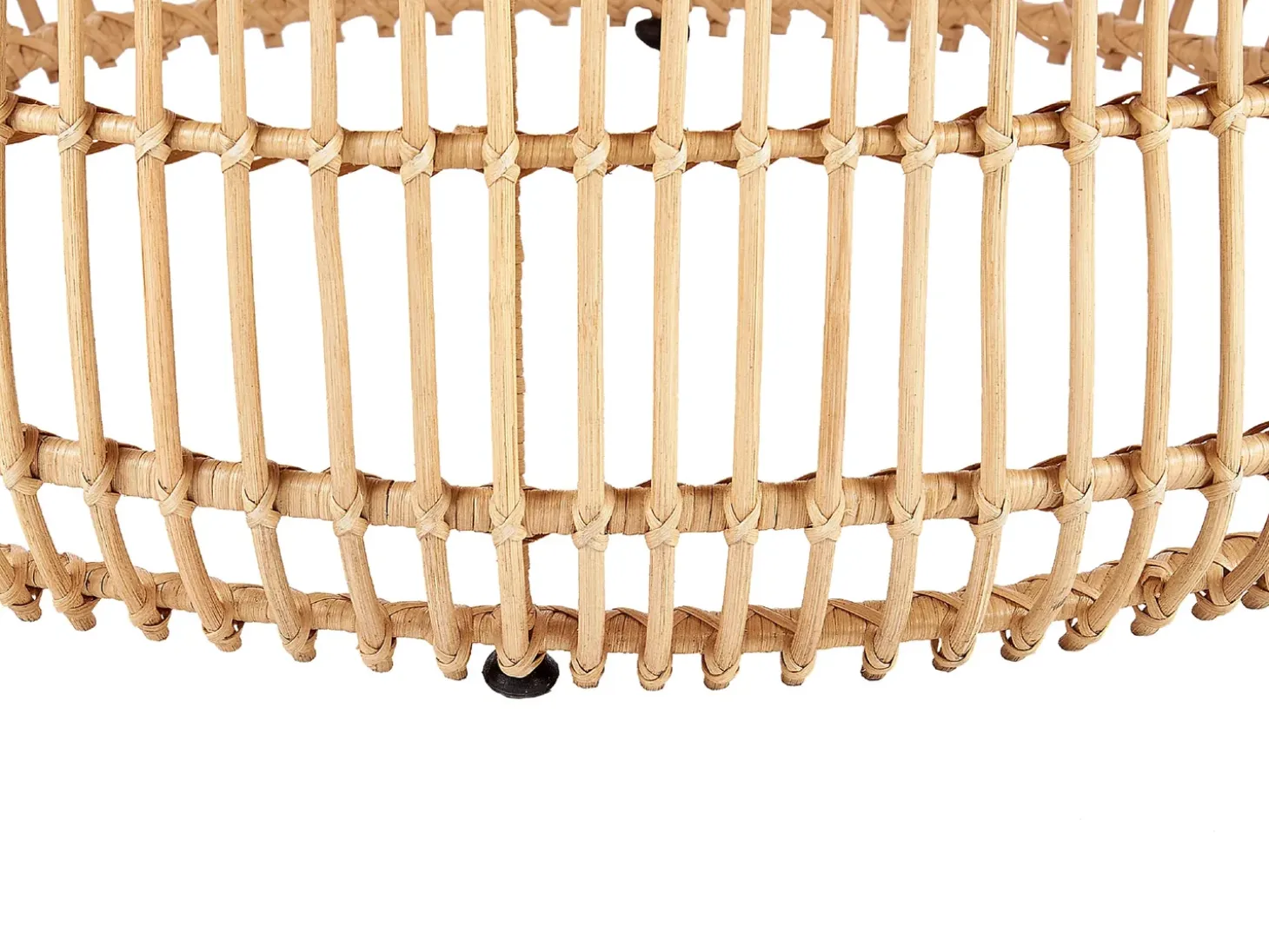 Havesofabord RANDAZZO 85 cm 85 cm Rattan Lysebrun