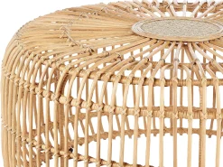 Havesofabord RANDAZZO 85 cm 85 cm Rattan Lysebrun