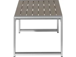 Havesofabord SALERNO 90 cm 50 cm Metal Mørkegrå