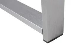 Havesofabord SALERNO 90 cm 50 cm Metal Mørkegrå