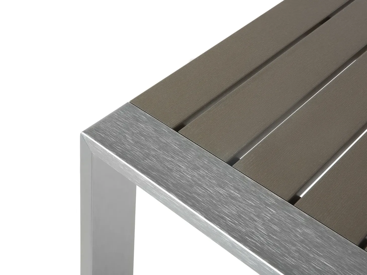 Havesofabord SALERNO 90 cm 50 cm Metal Mørkegrå