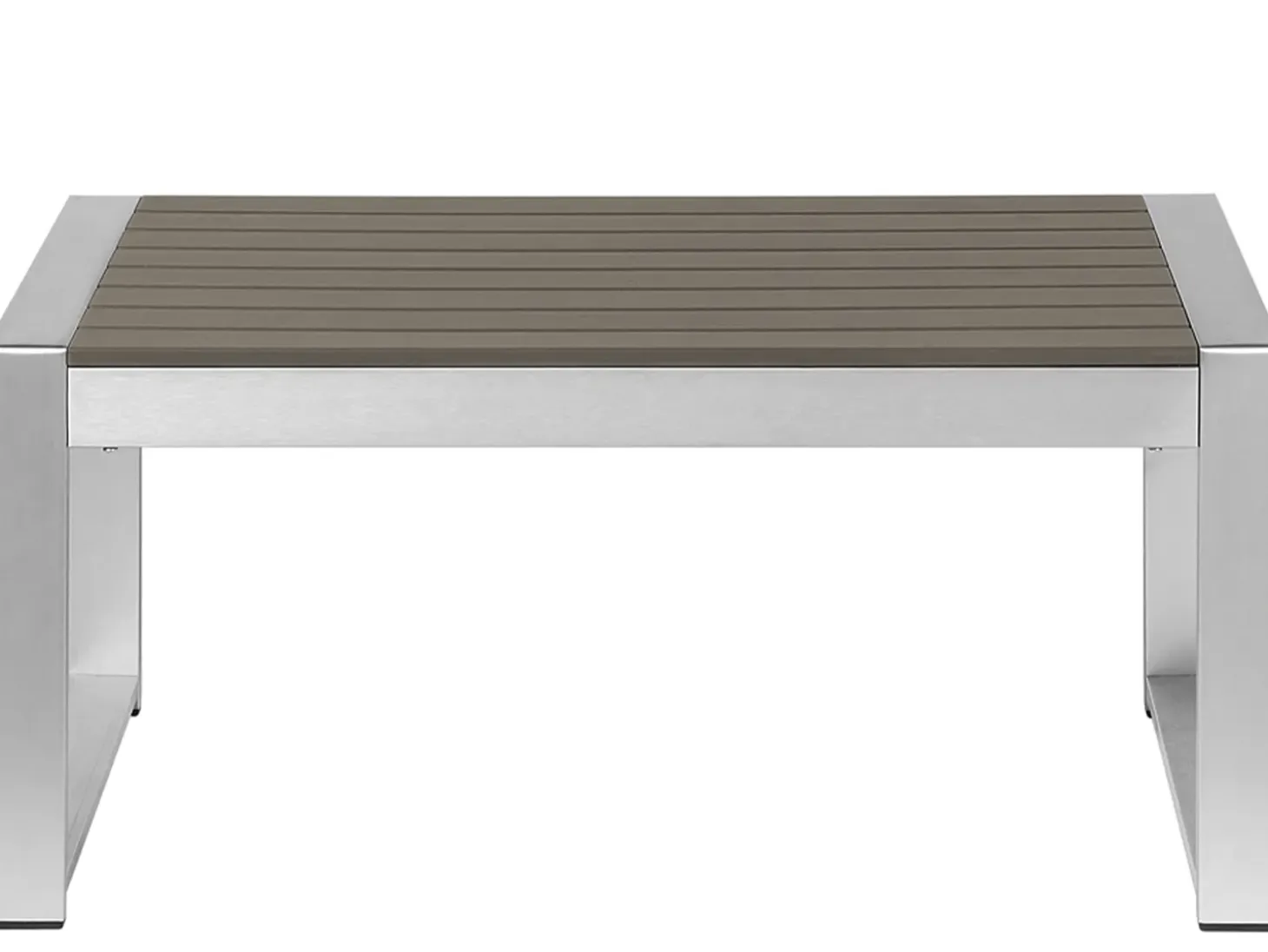 Havesofabord SALERNO 90 cm 50 cm Metal Mørkegrå