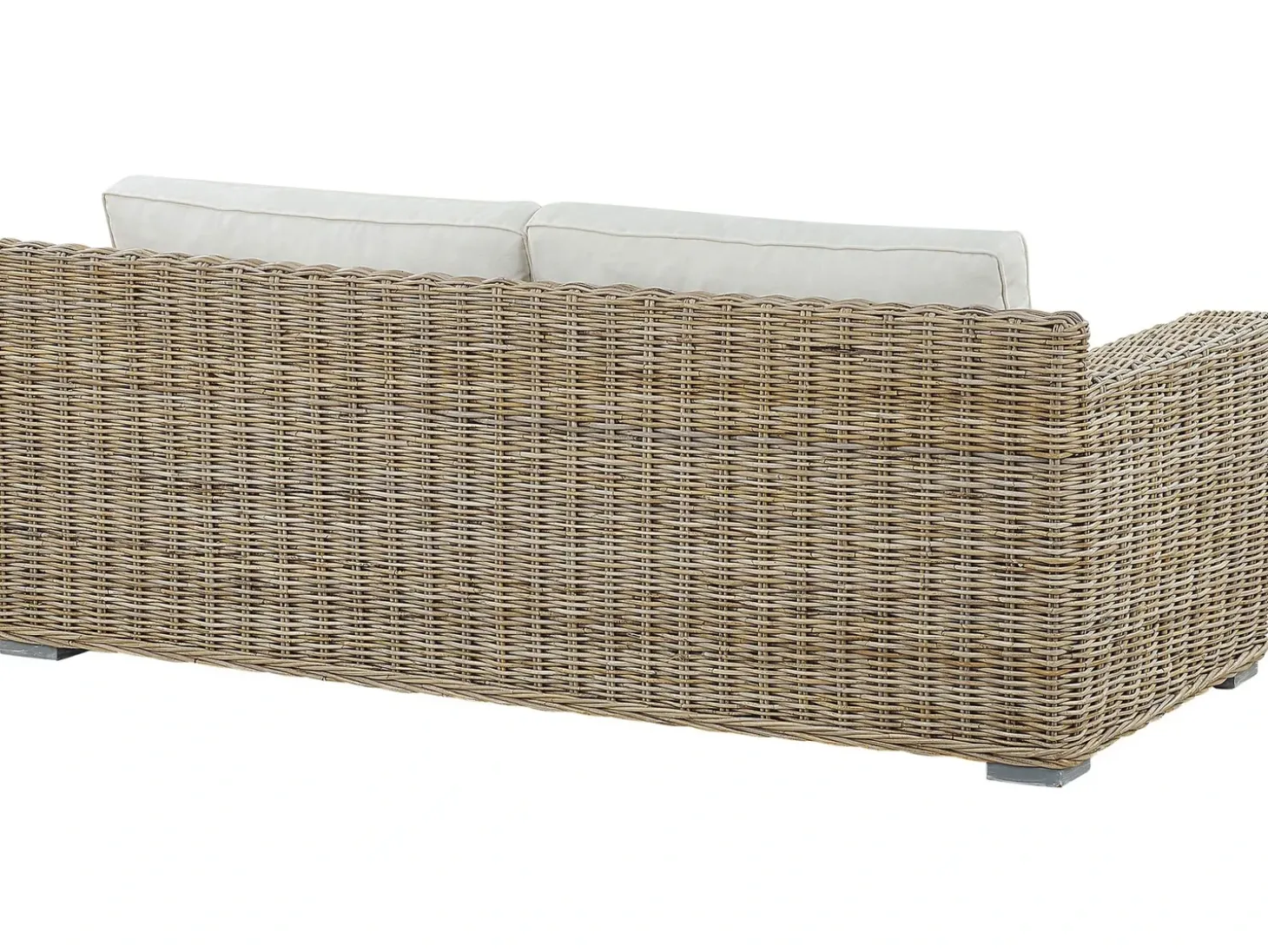 Havesofa 2 personers ARDEA Rattan Lysebrun