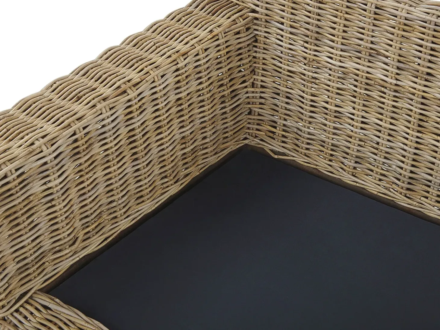 Havesofa 2 personers ARDEA Rattan Lysebrun