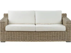 Havesofa 2 personers ARDEA Rattan Lysebrun