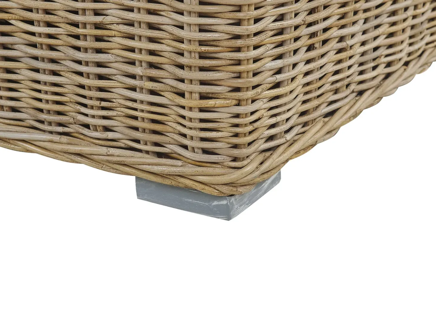 Havesofa 2 personers ARDEA Rattan Lysebrun
