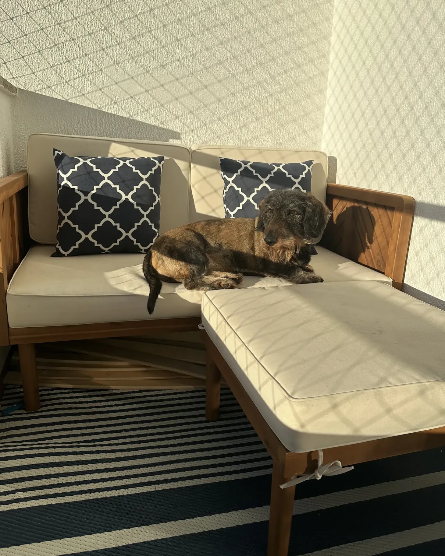 Havesofa 2 personers BARATTI Akacietræ Brun