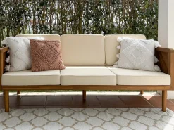 Havesofa 3 personers BARATTI Akacietræ Brun
