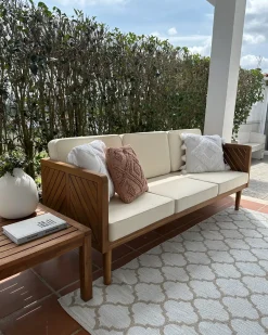 Havesofa 3 personers BARATTI Akacietræ Brun