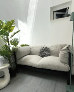 Havesofa 2 personers ESPERIA Metal Grå