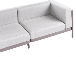 Havesofa 2 personers FERRETTI Brungrå