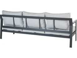 Havesofa 3 personers KIATO Metal Lysegrå