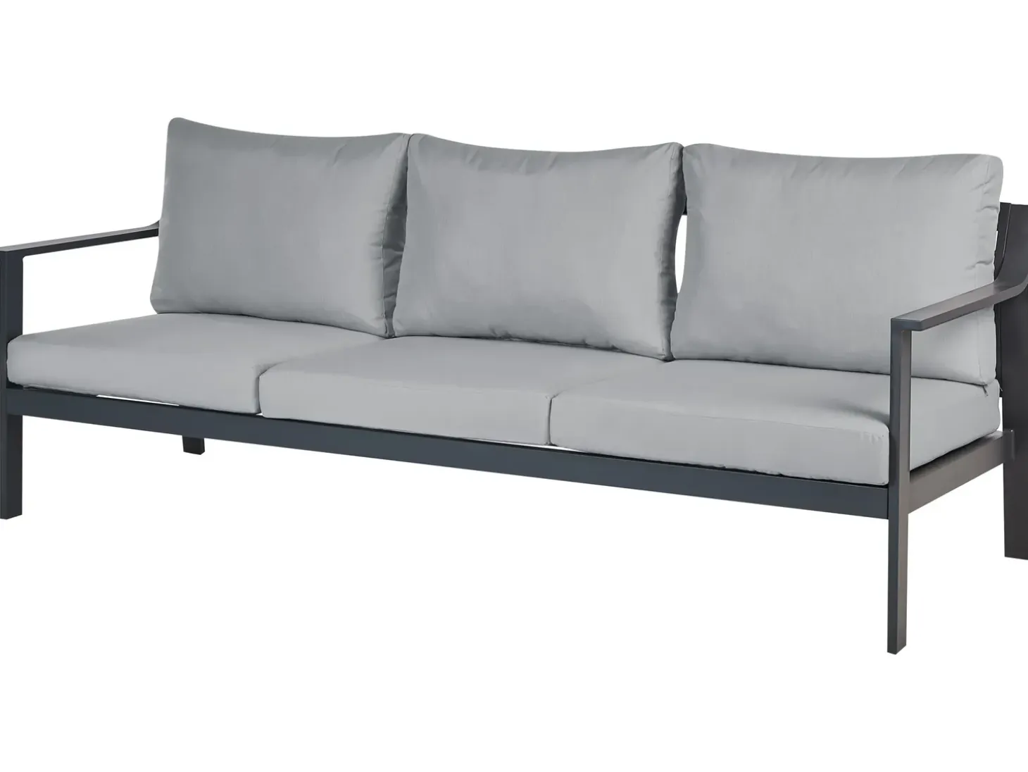 Havesofa 3 personers KIATO Metal Mørkegrå