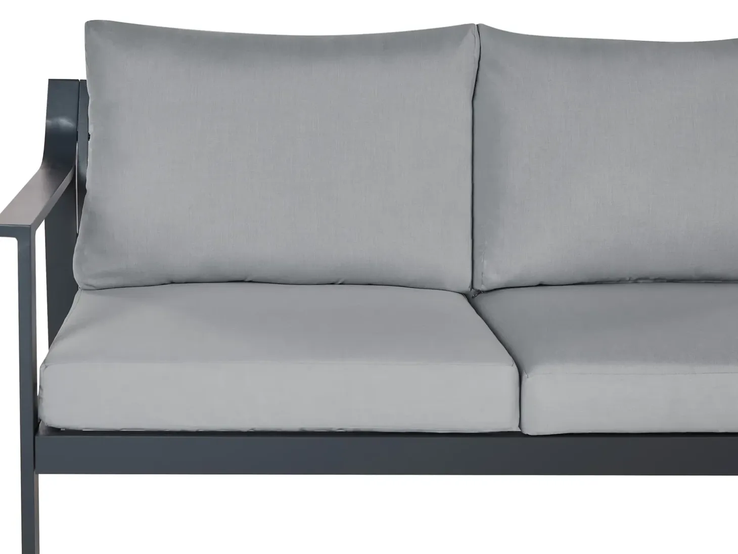 Havesofa 3 personers KIATO Metal Mørkegrå