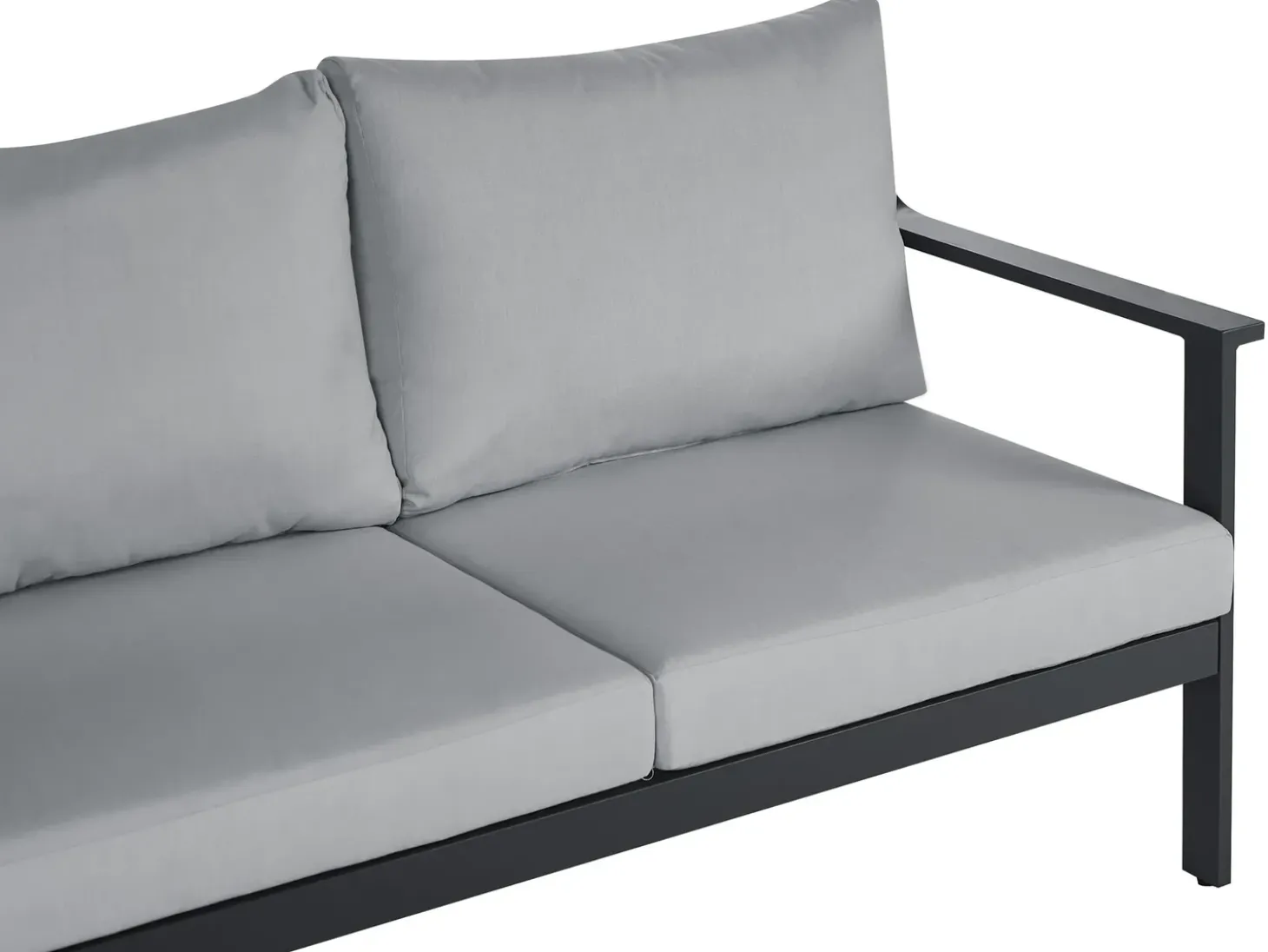 Havesofa 3 personers KIATO Metal Mørkegrå