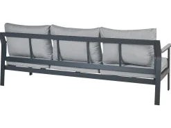 Havesofa 3 personers KIATO Metal Mørkegrå