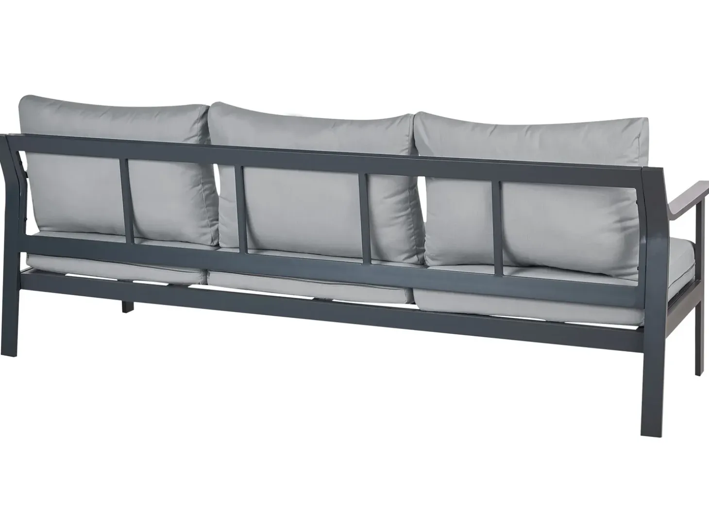 Havesofa 3 personers KIATO Metal Mørkegrå