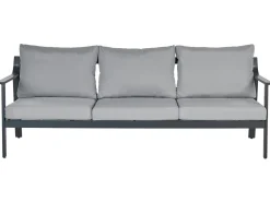 Havesofa 3 personers KIATO Metal Mørkegrå
