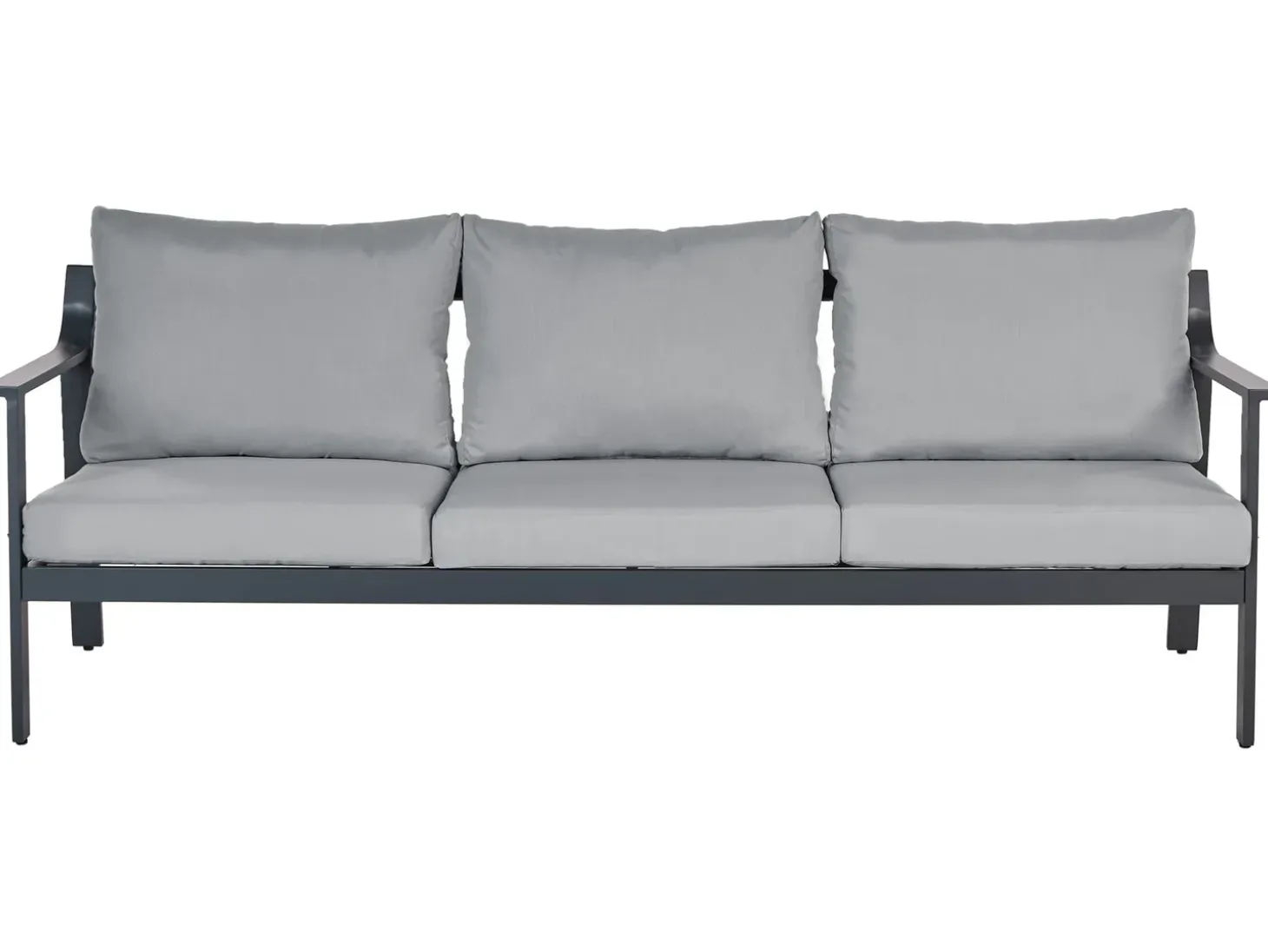 Havesofa 3 personers KIATO Metal Mørkegrå