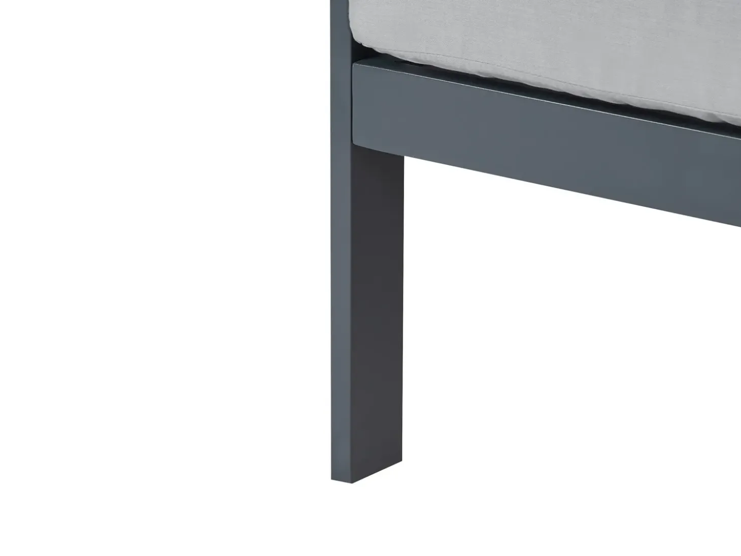 Havesofa 3 personers KIATO Metal Mørkegrå