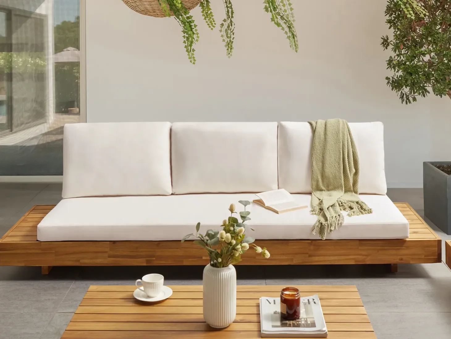 Havesofa 3 personers MARETTIMO Certificeret akacietræ Brun