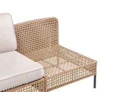 Havesofa 2 personers OMEGANA Uden armlæn PE-rattan Lys Beige