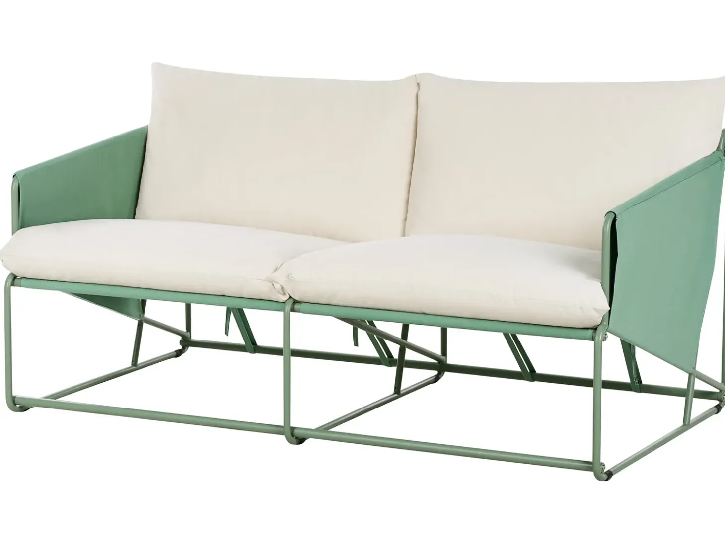 Havesofa 2 personers PONTE Metal Grøn