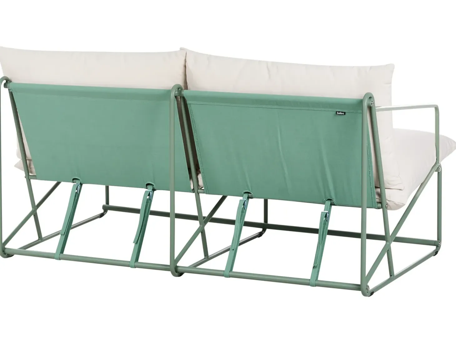 Havesofa 2 personers PONTE Metal Grøn