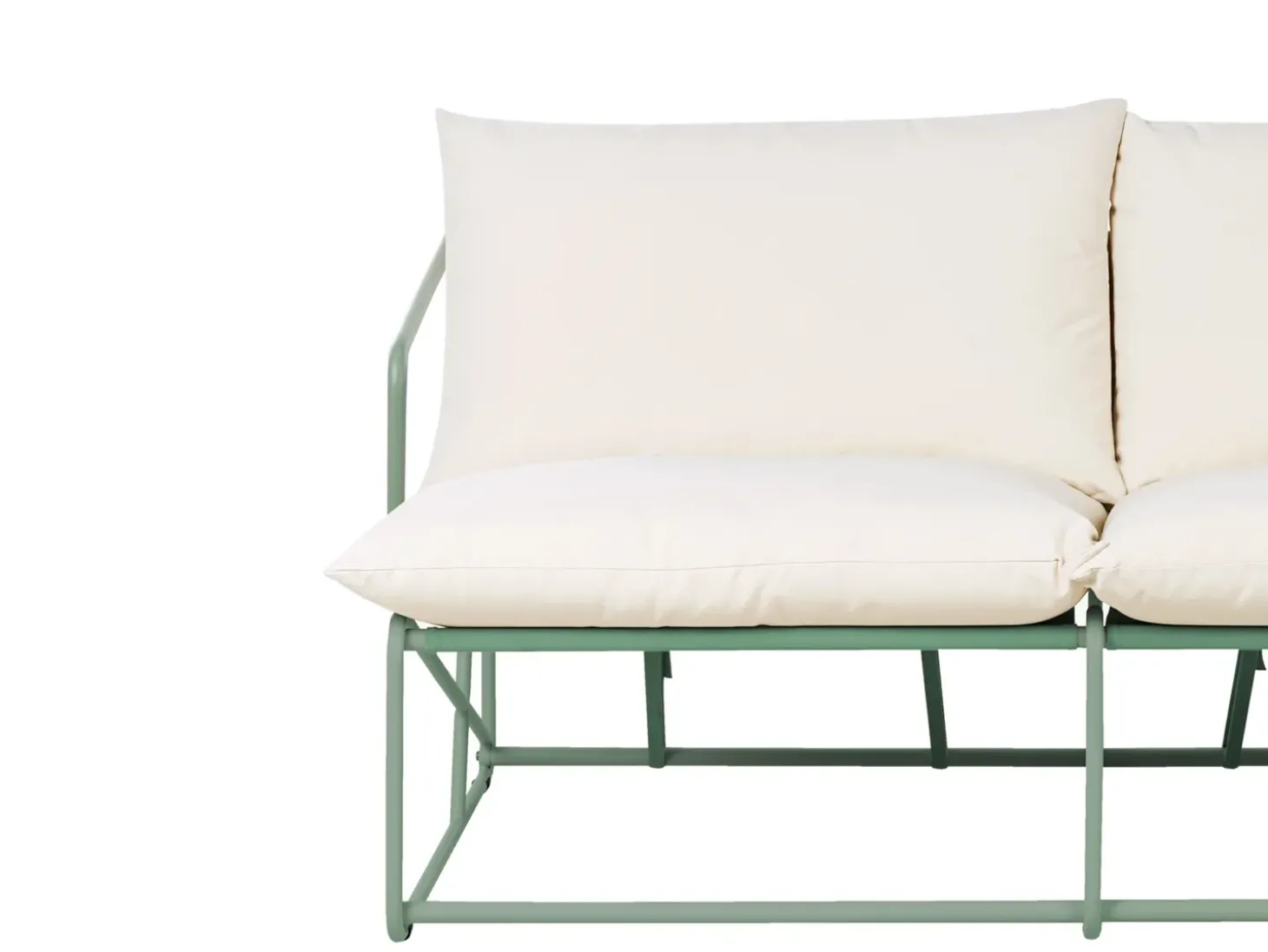 Havesofa 2 personers PONTE Metal Grøn
