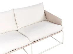 Havesofa 2 personers PONTE Metal Lys Beige