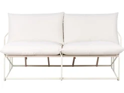 Havesofa 2 personers PONTE Metal Lys Beige