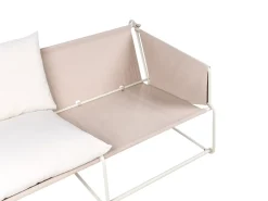 Havesofa 2 personers PONTE Metal Lys Beige